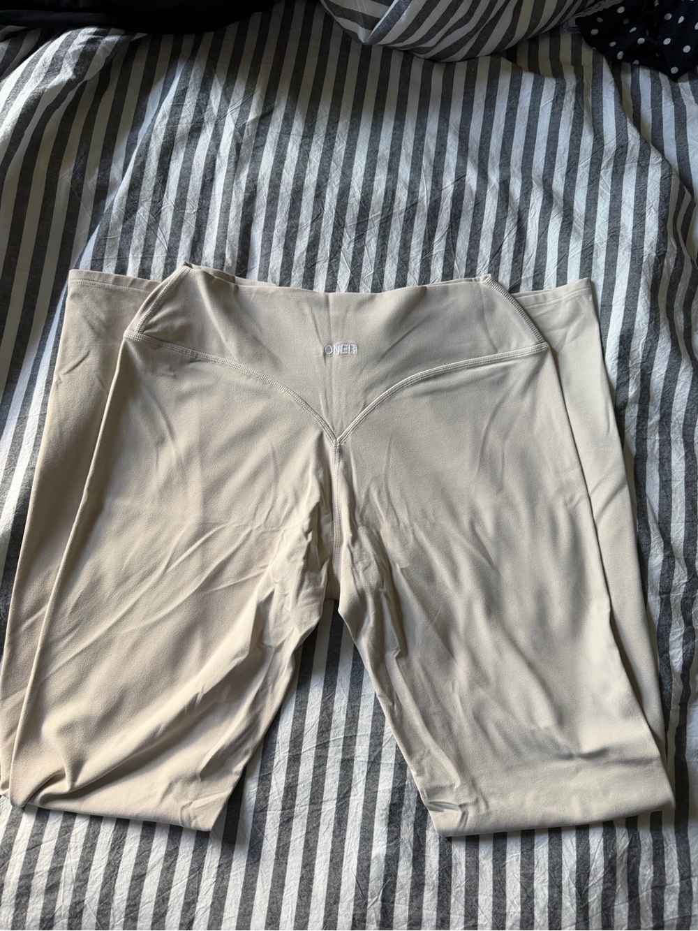 Oner Active Beige High-Waist Performance Leggings